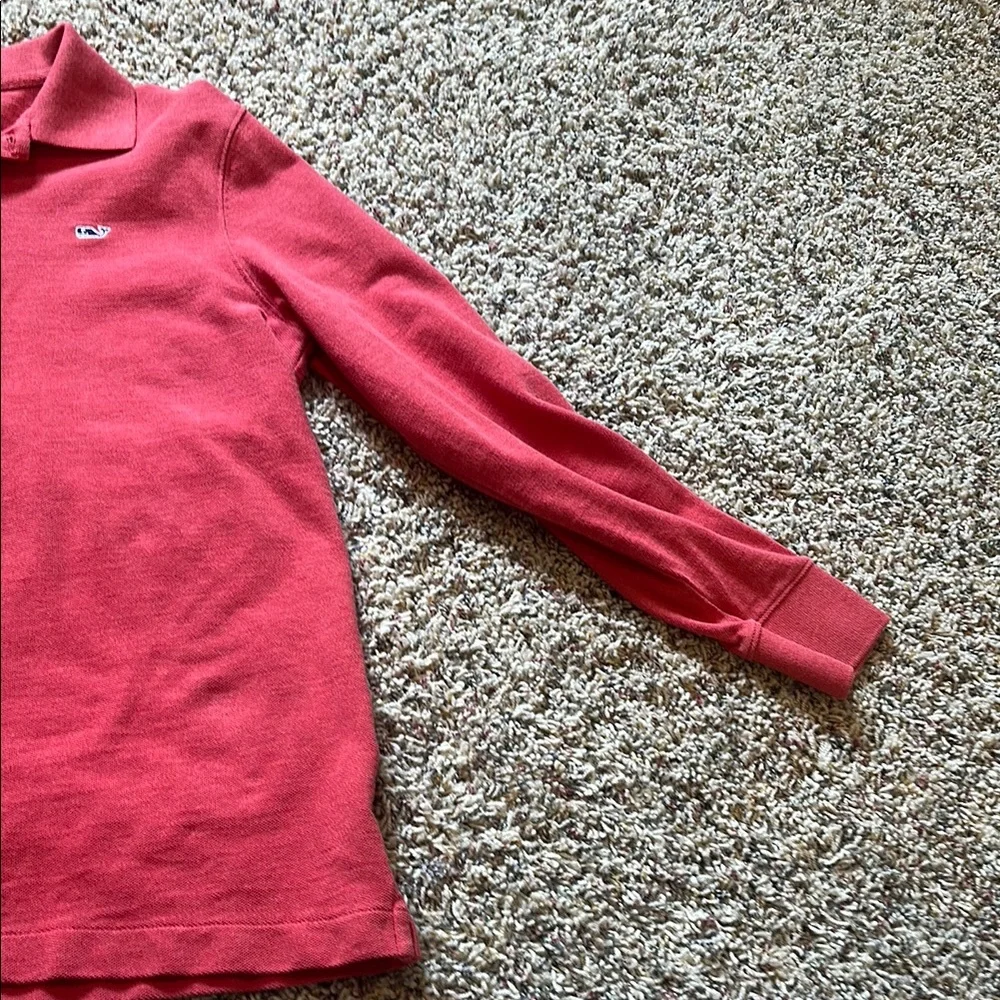 Vintage Vineyard Vines Kids Red Sweater Polo Size YL - Picture 5 of 7